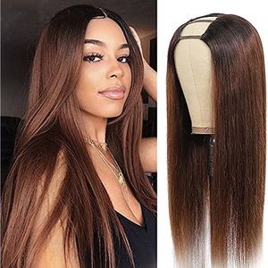 Ombre brown u part wig